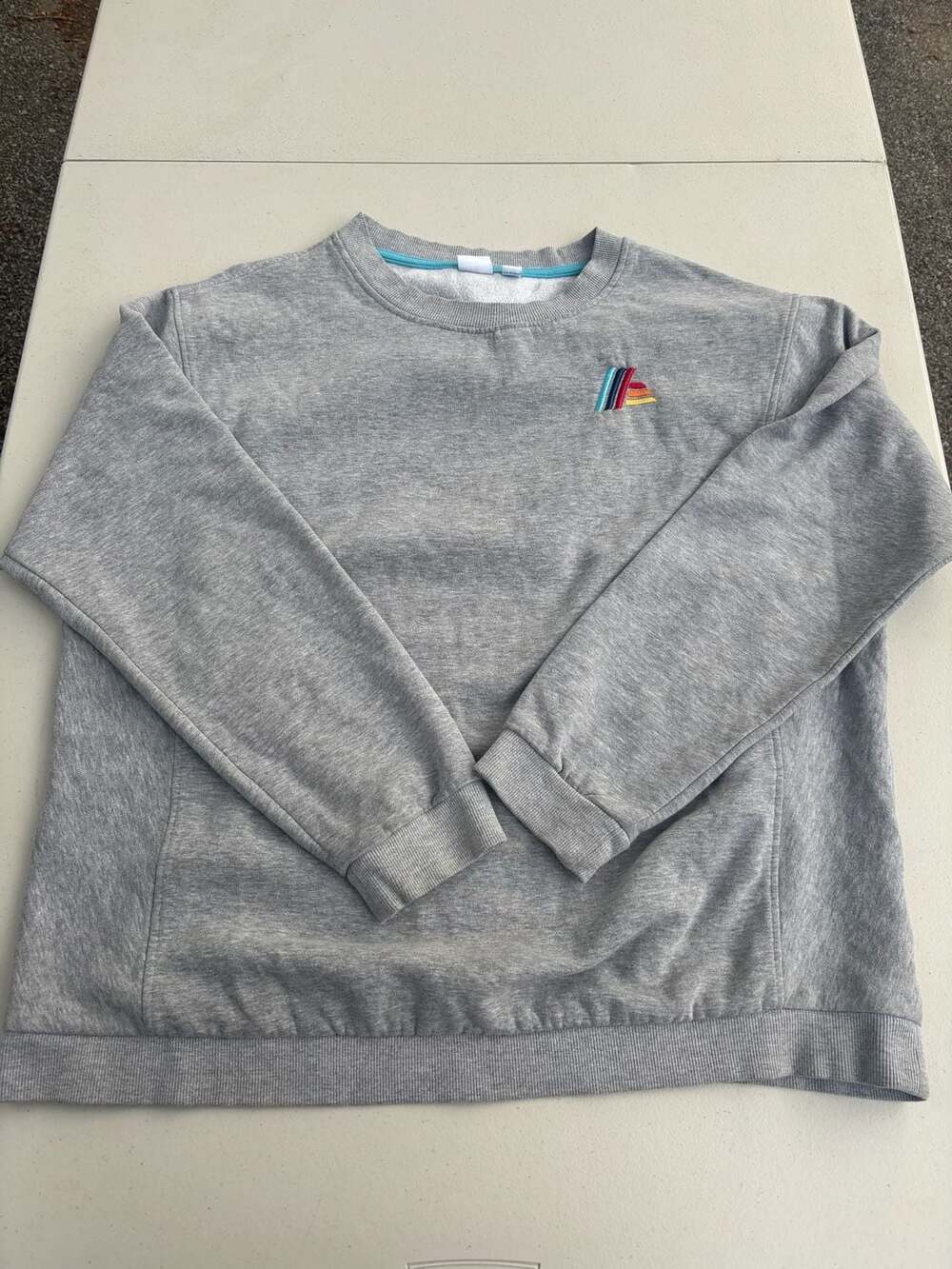 Aldi Gear Pullover Sweatshirt Size XL Grey Embroidered Logo